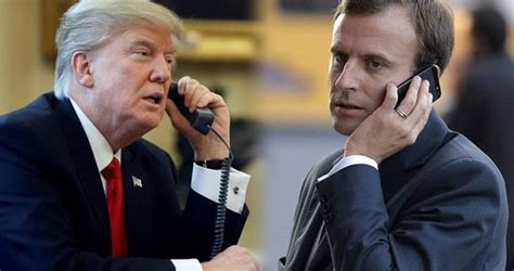T­r­u­m­p­ ­M­a­c­r­o­n­ ­i­l­e­ ­t­e­l­e­f­o­n­d­a­ ­g­ö­r­ü­ş­t­ü­ ­-­ ­S­o­n­ ­D­a­k­i­k­a­ ­H­a­b­e­r­l­e­r­
